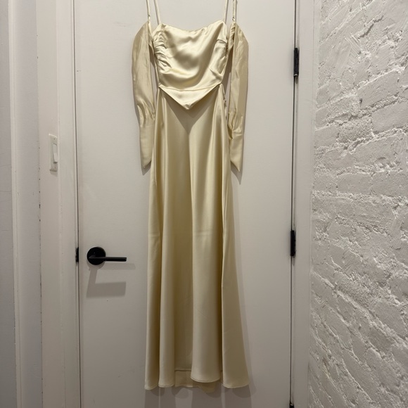 satin wrap dress - Picture 9 of 13